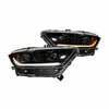 Renegade Fullled High/Low Beam Sequentail Head Light - Glossey Black/Clear CHRNG0687-B-SQ